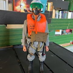 vintage action man Scramble Pilot set & eagle eye figure - complete sets