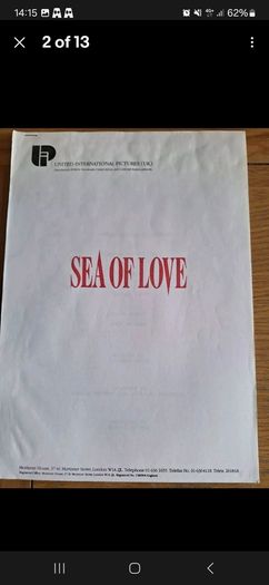 Sea Of Love Press Kit Al Pacino