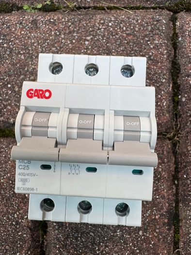 Garo C25A 3 Phase MCB