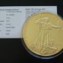 24K Gold Layered Giant (110 grams) Commemorative Replica 2012 of Gold Double Eagle 1933 Image 2