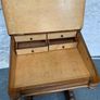 Victorian Burr Walnut Davenport Writing Desk. Image 8