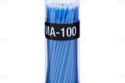 Disposable Micro Brushes Eyelash Micro Applicator Microblading Mascara Wands - L - Light Blue