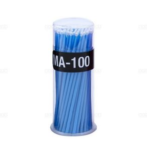 Disposable Micro Brushes Eyelash Micro Applicator Microblading Mascara Wands - L - Light Blue