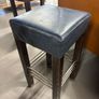 Leather upholstered bar stools with wooden legs 95EUR each Image 4