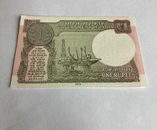 2016 Government of India One Rupee banknote