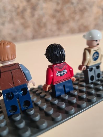 Lego Jurassic World Minifigures Hudson Harper Owen Grady Park Worker From Set 75934