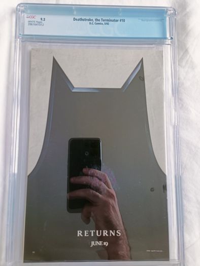 Deathstroke The Terminator  Issue 10 CBCS / CGC 9.2 Certified Graded Comic Framed  DC Marvel