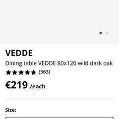 dining  table and 4 chairs excellent condition, barely used!