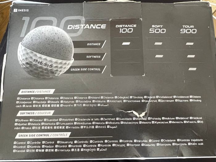 Inesis 'Distance 100' Golf Balls x12