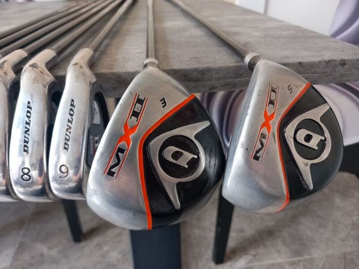 Dunlop golf clubs. Right handed clubs