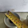 Set of 2 Vintage OAK LEAF INISTIOGE Studio Pottery Hand Made Vase Image 3