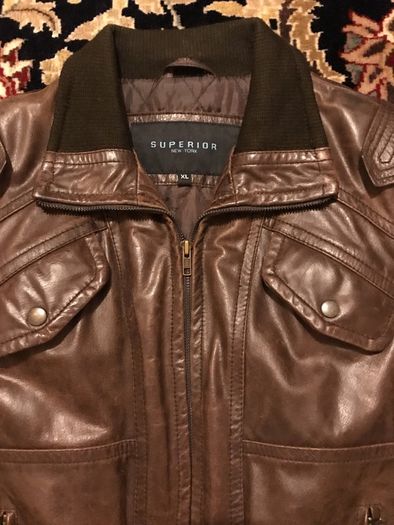 Superior New York Waxed Leather Jacket size-M
