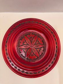 Polish wooden handmade decorative wall plate
