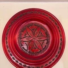 Polish wooden handmade decorative wall plate