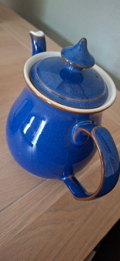 Denby Teapot & Jug Imperial Blue