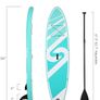 Paddle Board Stand Up Paddle Board Inflatable Paddleboard SUP Board with Premium Full Accessories 120"x30"x6" for Youth & Adults Have Fun in Oceans, River and Lakes (FREE POSTAGE) Image 6