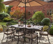 Hartman 3m Solar Parasol & 15Kg concete base
