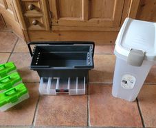 Free Tool Kit Storage, Large Storage Container and 3 Small Storage Containers