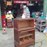 1940's Antique French oak/walnut modular bookcase/display unit.. Image 9