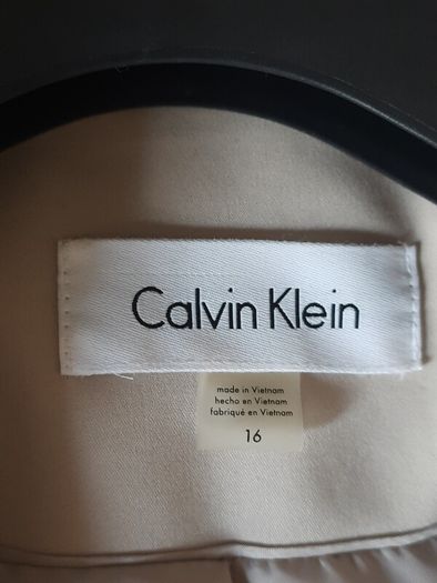 CALVIN KLEIN  Jacket Cotton-Blend Size 16