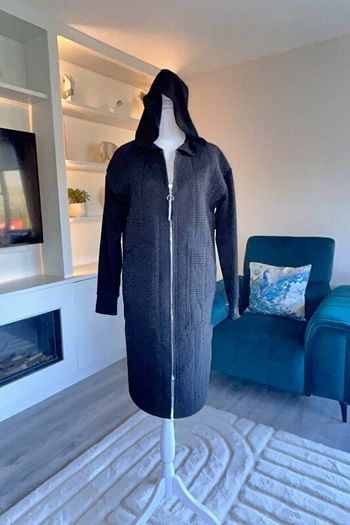 Black Long Coat from Inco Boutique. Size UK 8 / EU 36