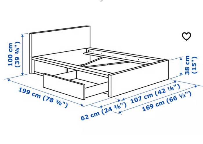 ikea Malm single bed