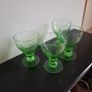 Paden 4 x Irridium glass goblets art deco Image 6
