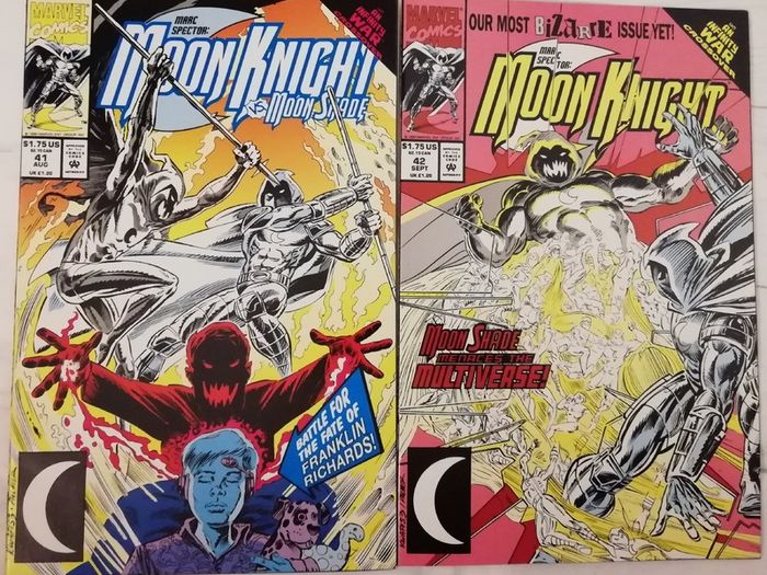Marc Spector Moon Knight #'s 41-44 Complete Infinity War Crossover Set (1992)