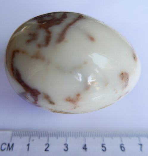 Vintage Polished Marble Onyx Stone Eggs X 3