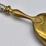 Antique 1800s Swiss Large Cream Spoon with Silver Handle Image 10