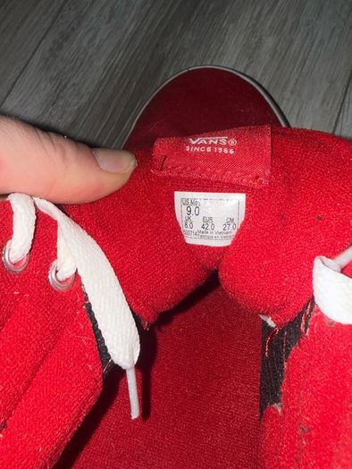 Moving Sales - Genuine Vans Sk8-Hi Red - Like new