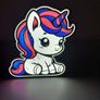 3D Printed Unicorn Lamp Image 3