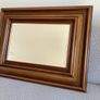 Large Bevelled Mirror Wooden Frame Image 2