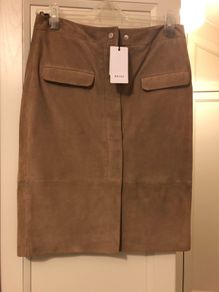 Reiss suede skirt