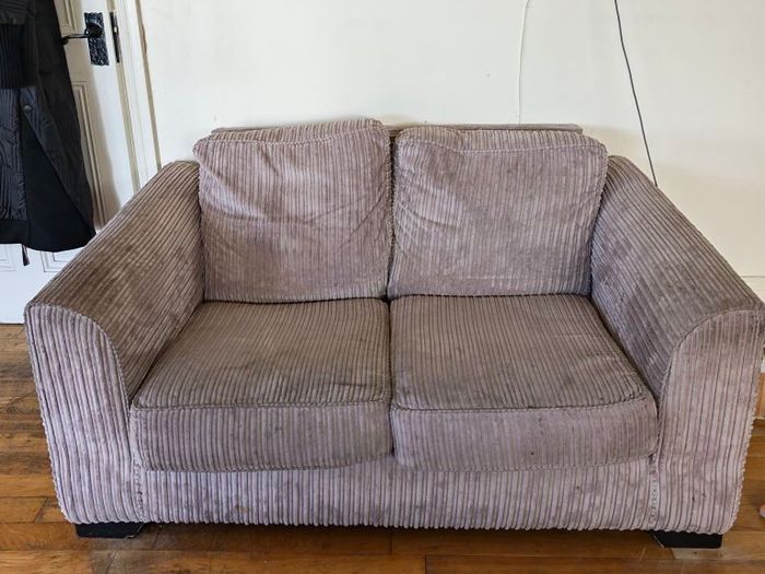 2 seater fabric sofa