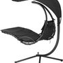 _Hanging Lounger with Frame, Floating Lounger with Parasol Image 3