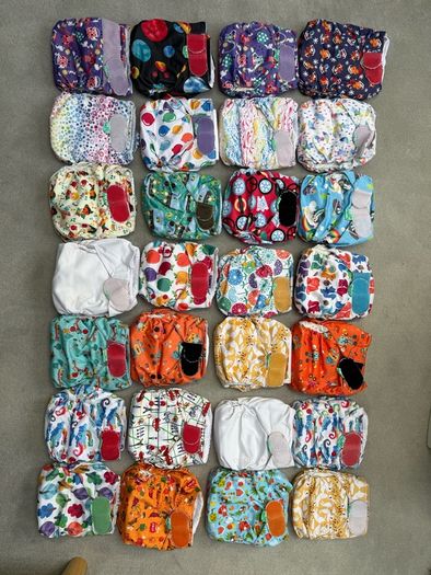 28 TotsBots EasyFit STAR Reusable Cloth Nappies Huge Bundle
