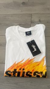 Stussy flame t-shirt cotton BNWT