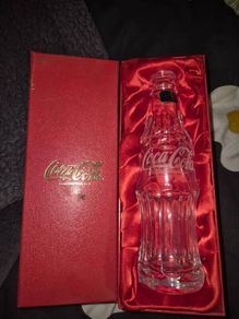 Rare Vintage Coca-Cola Millennium Hand-Cut Dublin Crystal Bottle (Boxed)