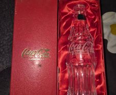 Rare Vintage Coca-Cola Millennium Hand-Cut Dublin Crystal Bottle (Boxed)