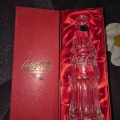 Rare Vintage Coca-Cola Millennium Hand-Cut Dublin Crystal Bottle (Boxed)