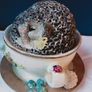 Hedgehog in a Cup Collectible Ornament Image 3