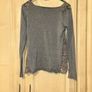 Zara long sleeve grey knit top Image 5