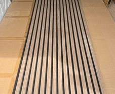 Acoustic slat wall panels
