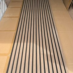 Acoustic slat wall panels