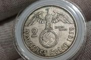 2 Reichsmark 1938 A Berlin WW2 Silver Coin third Reich