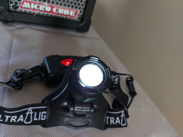 UltraLight Head Cap with 3 modes light front, Bright, Ultra Bright, Rapid Flash, and rear reflector, Ideal for walkers at night time