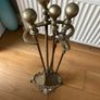 Vintage Brass Companion Set Image 3