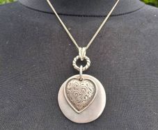 Double Pendant Sterling Silver Set (26 grams)