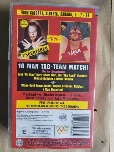 WWF vhs